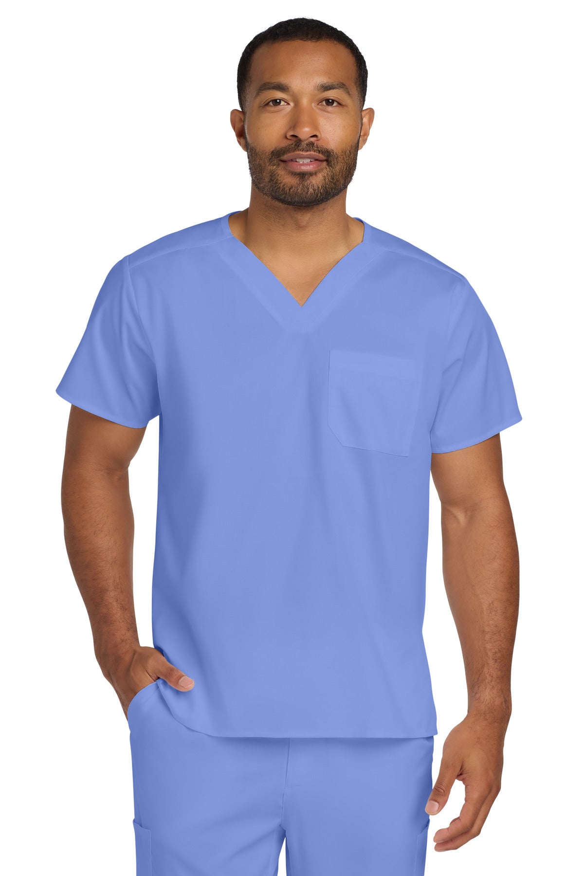WinkÂ® Unisex WorkFlex Chest Pocket V-Neck Top WW3160