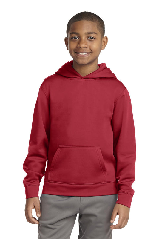 Sport-TekÂ® Youth Sport-WickÂ® Fleece Hooded Pullover. YST244