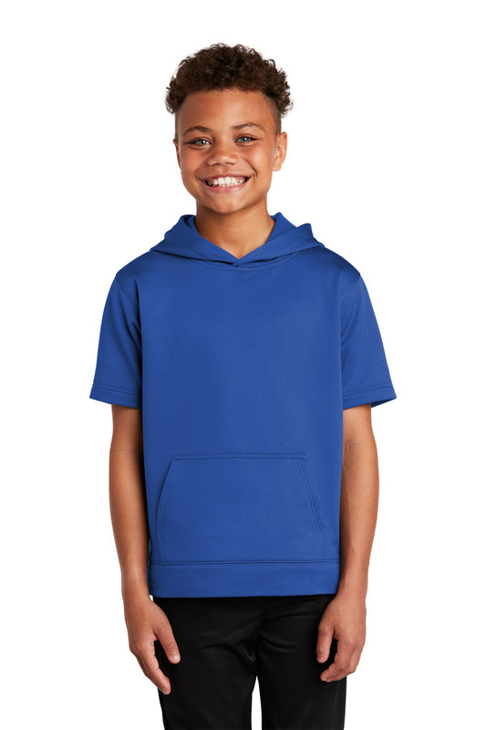 Sport-Tek Â® Youth Sport-Wick Â® Fleece Short Sleeve Hooded Pullover. YST251