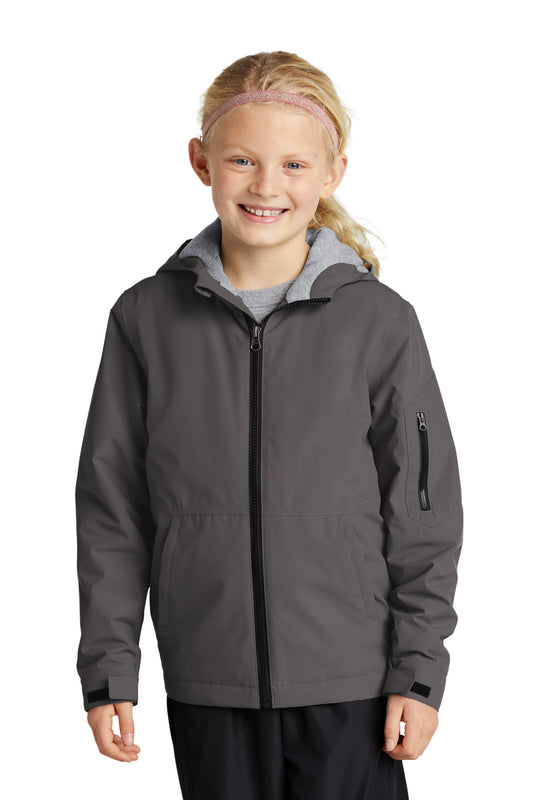Sport-TekÂ® Youth Waterproof Insulated Jacket YST56