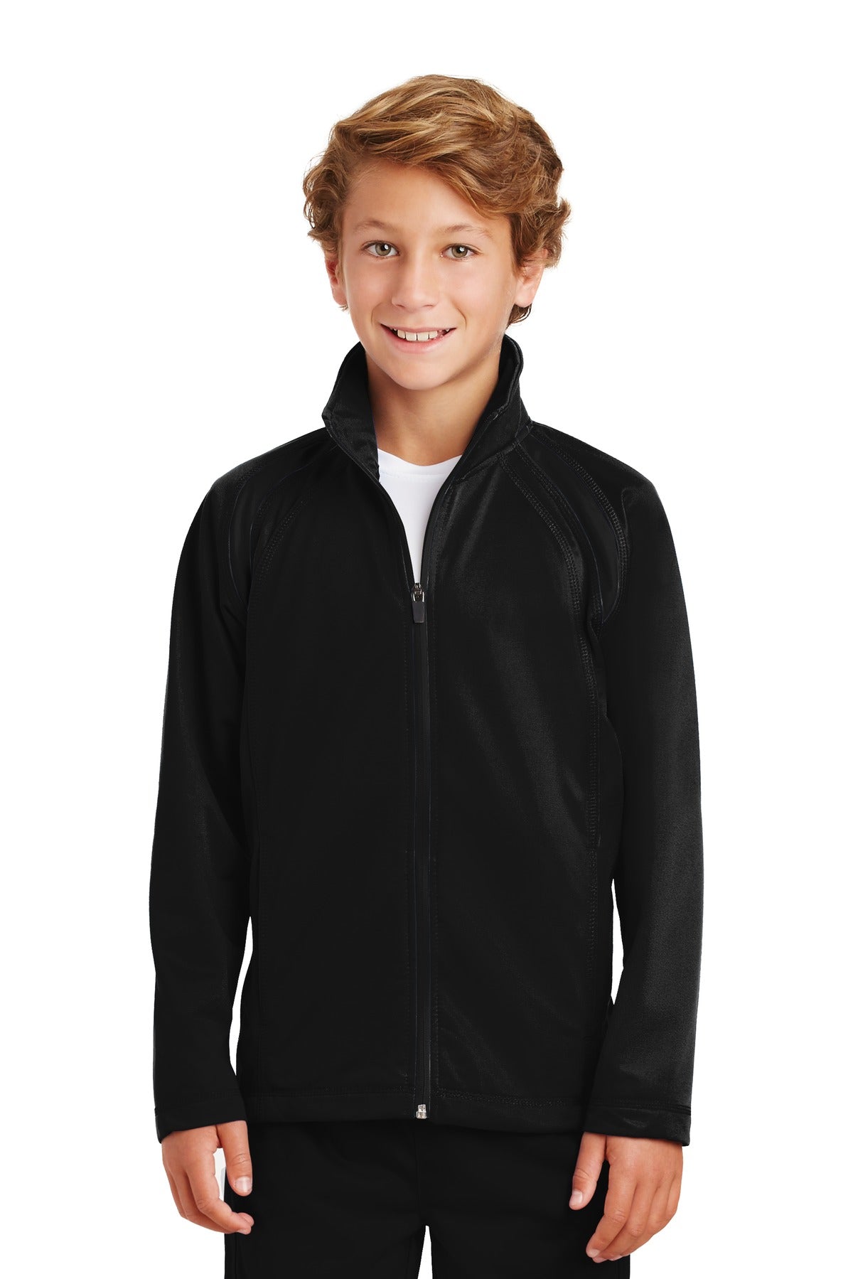 Sport-TekÂ® Youth Tricot Track Jacket. YST90