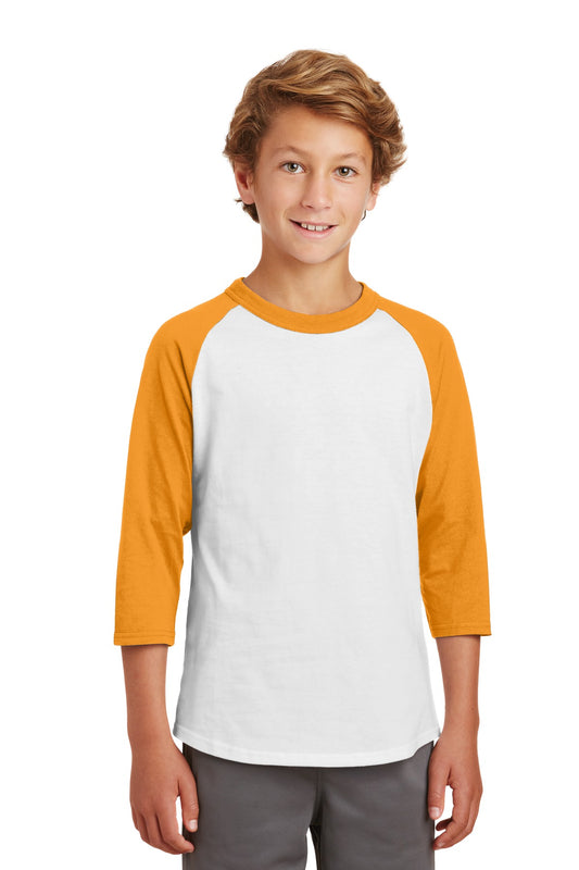 Sport-TekÂ® Youth Colorblock Raglan Jersey.  YT200