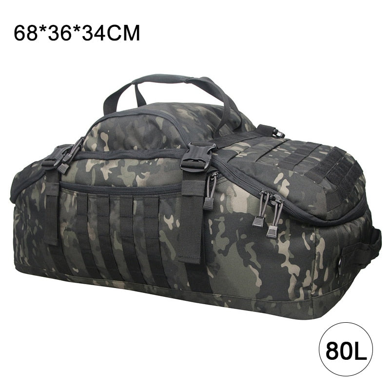 40L 60L 80L Waterproof Travel Bags Large Capacity Luggage Bags Men Duffel Bag T image 9