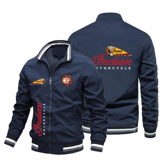 Men's baseball jacket jacket, Indian printed bicycle jacket, oversized Ballmer  image 0