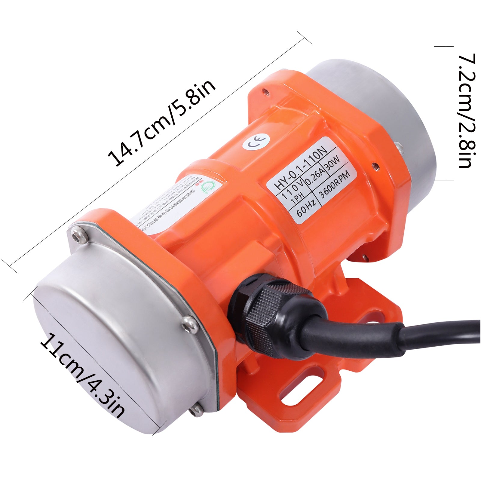 30W AC Electric Small Vibration Motor Stable Single-phase Small Vibrating Motors image 0