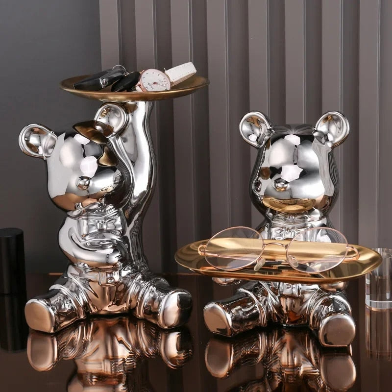Light luxury ornaments, violent bear dolls small ornaments, living room TV cabi image 8
