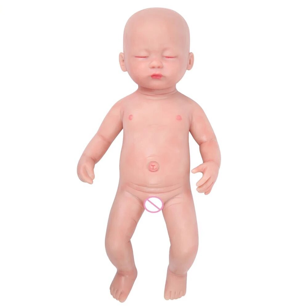 IVITA WG1509 38cm 1420g 100% Full Body Silicone Reborn Baby Dolls Realistic Gir image 2