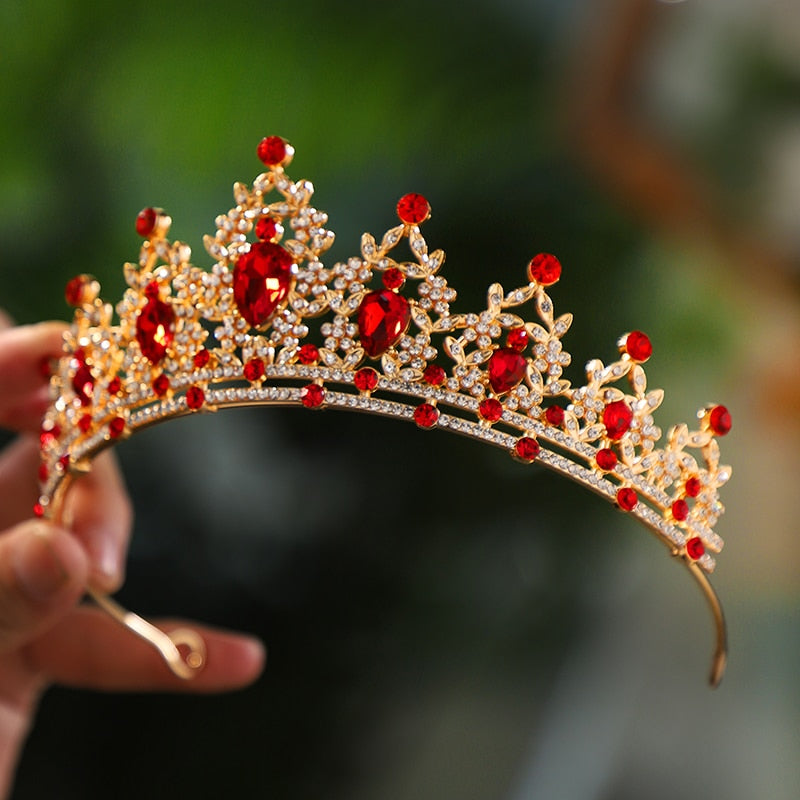 Itacazzo Bridal Headwear Gold-colour Luxurious Style Noble Ladies' Bridal Tiaras image 2