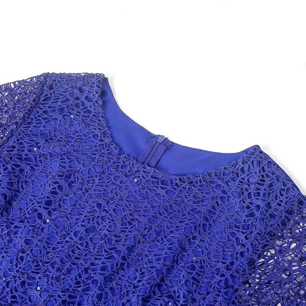 Plus Size African Party Dresses for Women New Fashion Dashiki Ankara Lace Weddi image 9