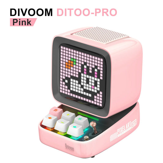 Divoom Ditoo-Pro Retro Pixel Art Bluetooth Portable Speaker Alarm Clock DIY LED image 0