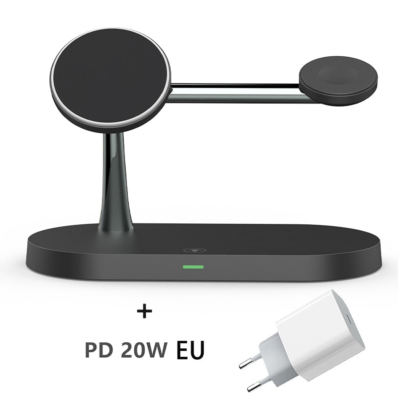 3 in 1 macsafe Wireless Charger For iPhone 14 13 12 Pro Max for Apple Watch 8 7 image 3