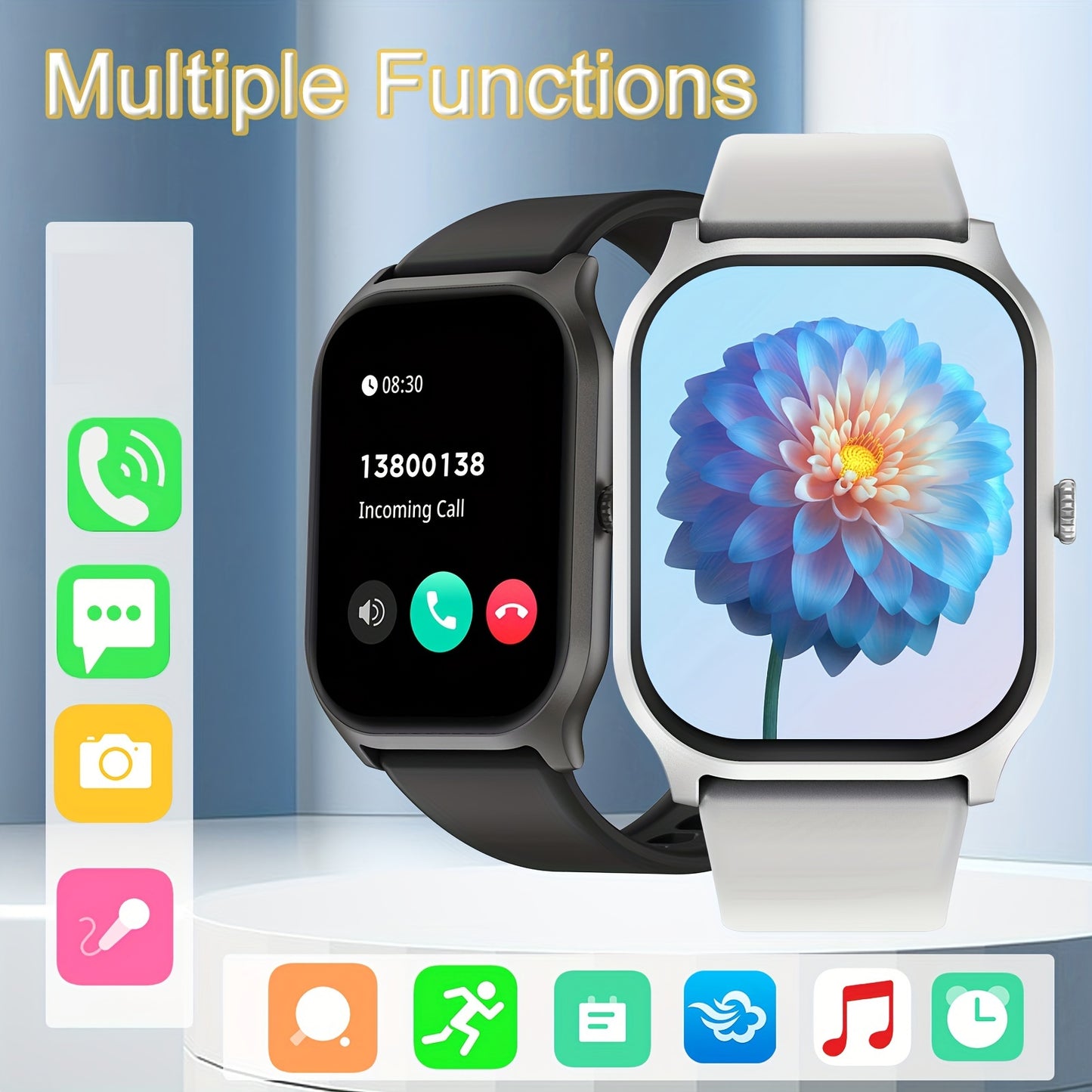 Smart watch, wireless calling/dial, multi-Sport mode, calling reminder and reje image 0