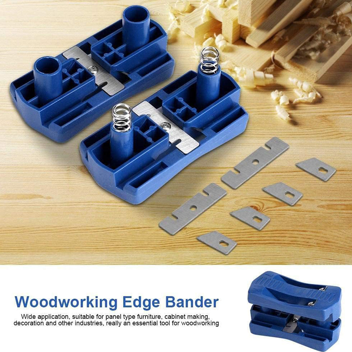 Edge Banding Trimmer, Plastic PVC Plywood Melamine Wood Band Cutter Manual Edge image 2