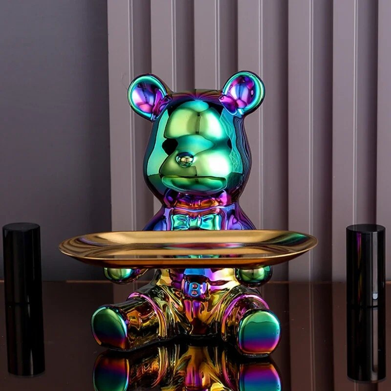 Light luxury ornaments, violent bear dolls small ornaments, living room TV cabi image 4