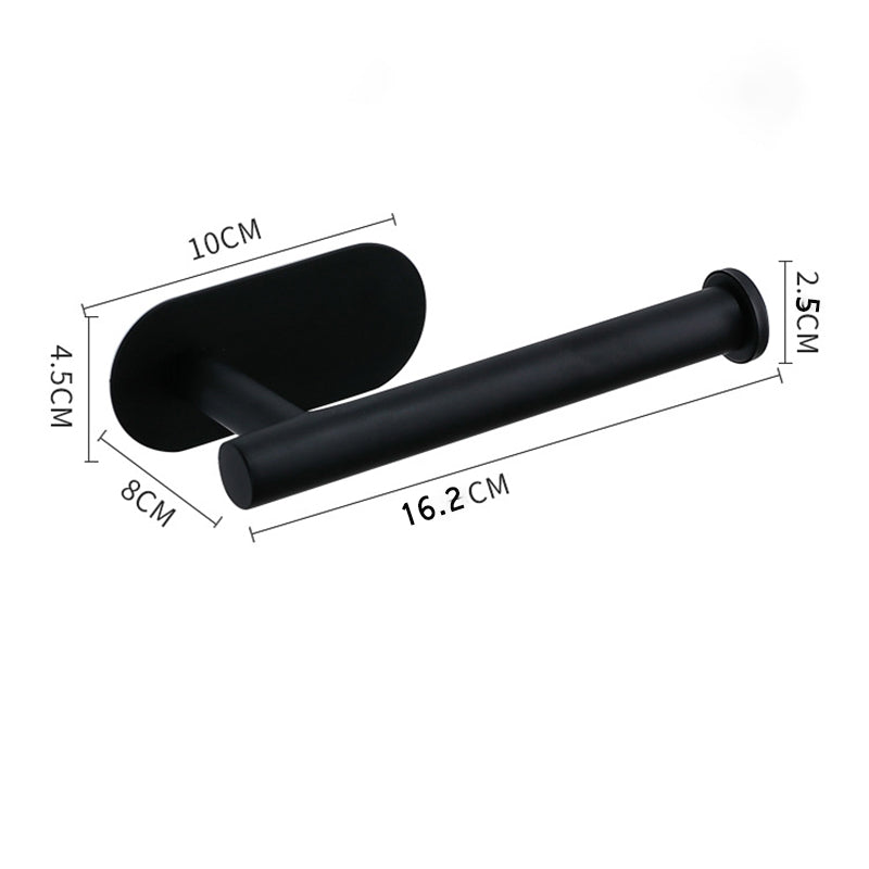 Stainless Steel Paper Towel Holder Adhesive Toilet Roll Paper Holder No Hole Pu image 6