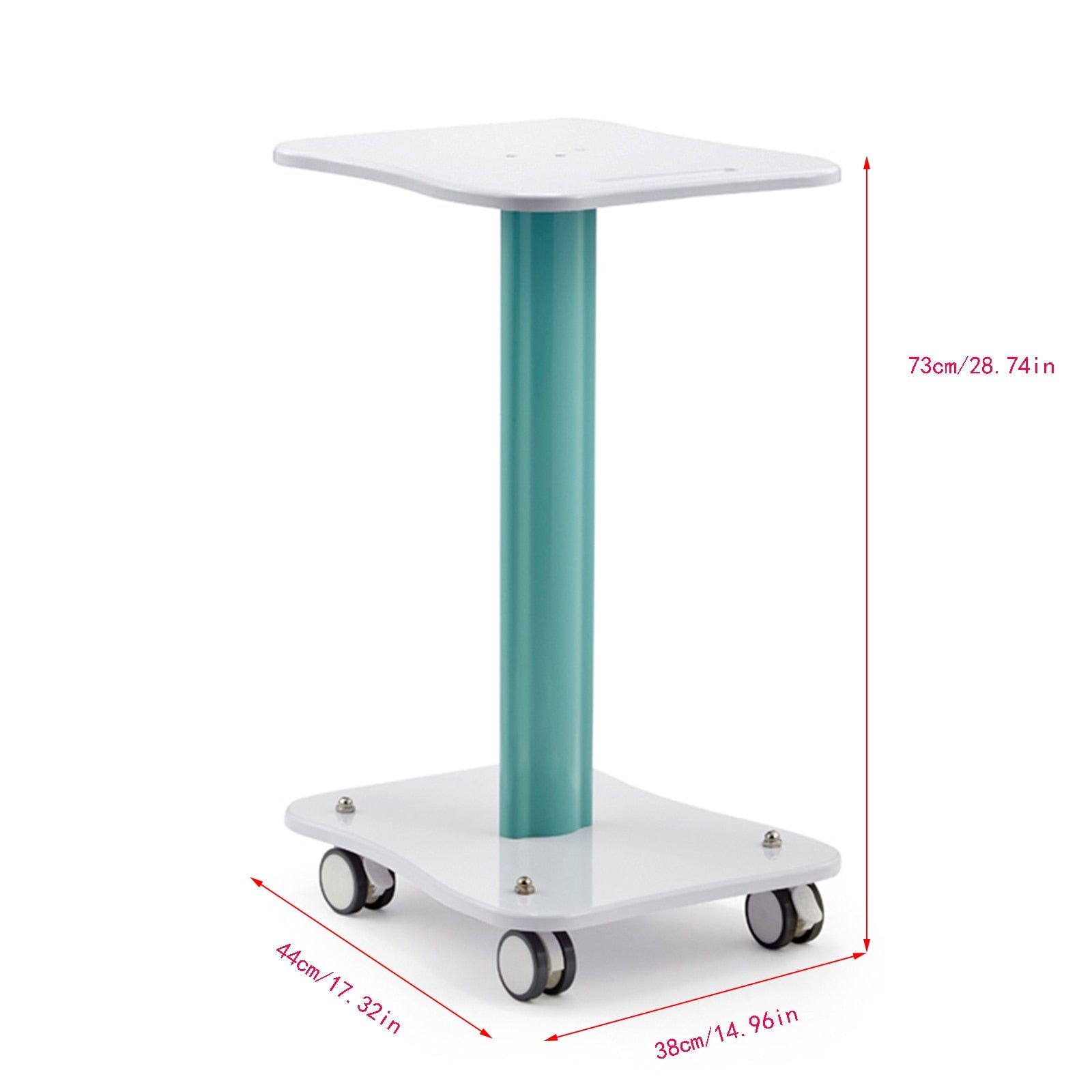 Max Load 40Kg Salon Table Trolley Stand Rolling Cart Beauty Wheel Holde Trolley image 2