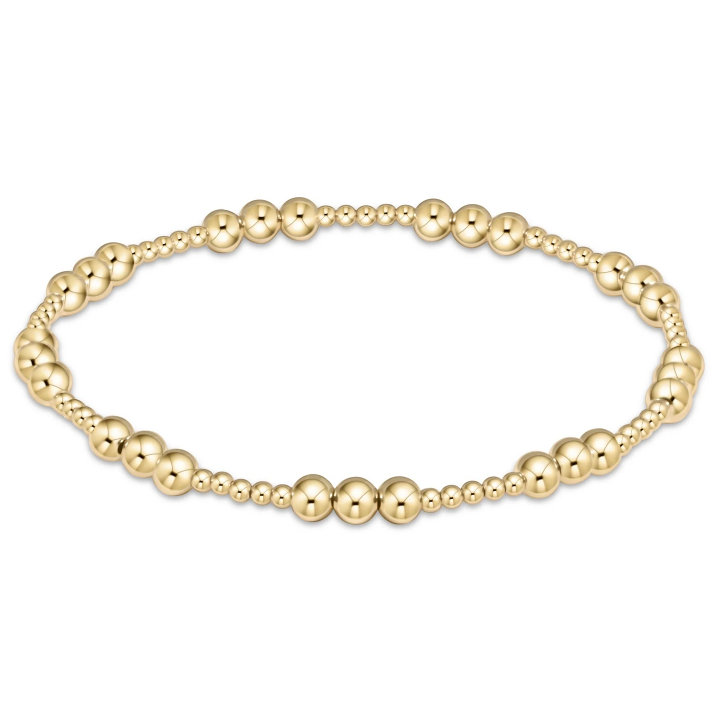 KKBEAD Stretch Bracelet Femme 18 K Waterproof Gold Plated Beaded Bracelets for image 2