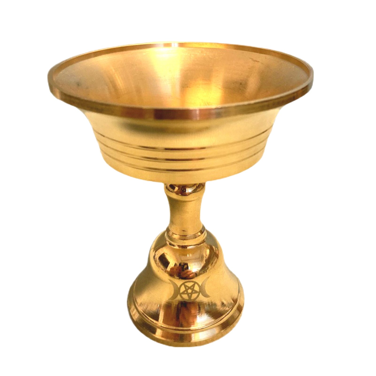 Brass Oil Lamp Holder Ghee Lamp Butter Lamp Holder Golden Cup Candle Candlestic image 0