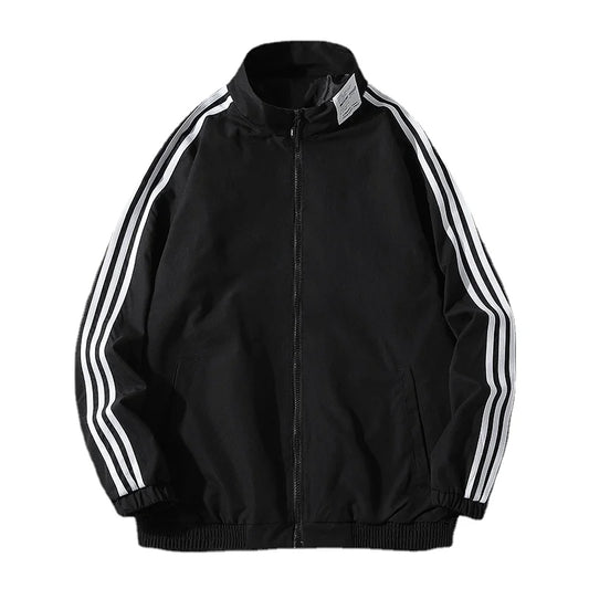 Trendy Fashion Winter Windproof Lapel Simple Solid Color Windbreaker Outdoor Jo image 0
