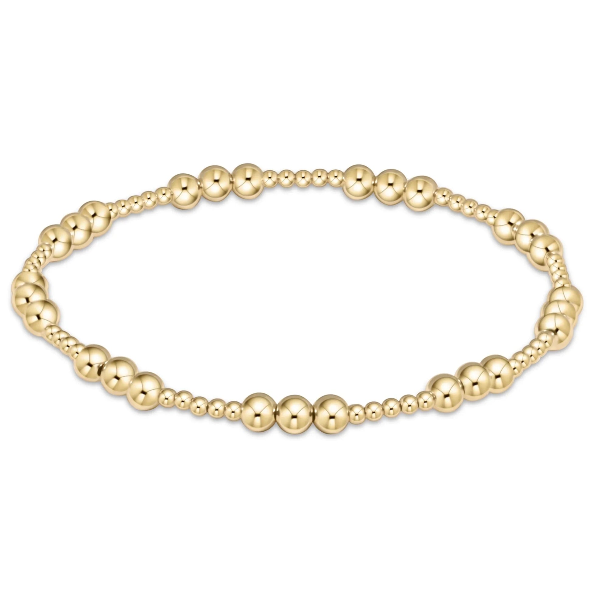 KKBEAD Stretch Bracelet Femme 18 K Waterproof Gold Plated Beaded Bracelets for image 7