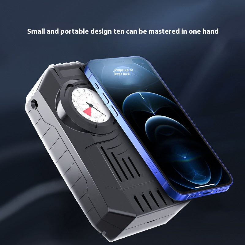 PECHAM Car Electric Air Pump Mini Tire Inflator 12V 100PSI 25L/Min Portable Air image 0