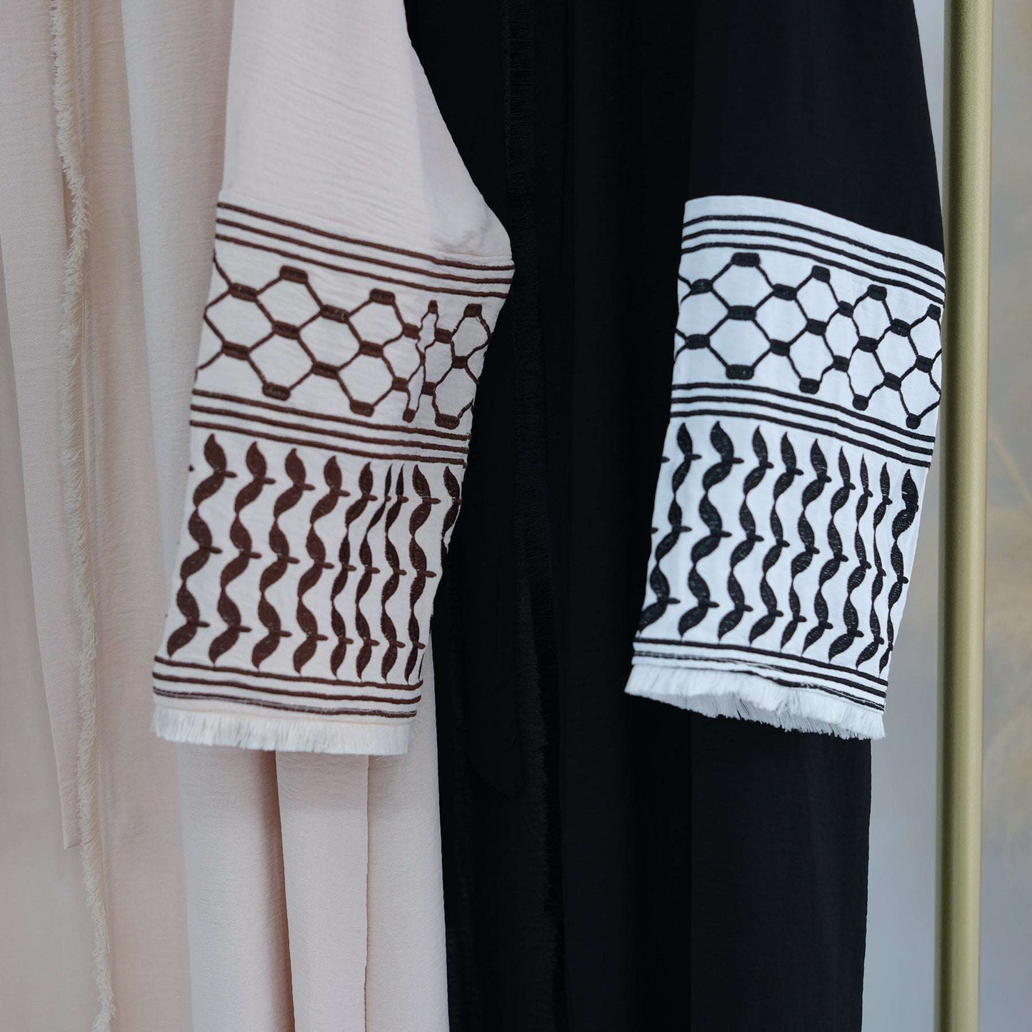 Embroidery Cardigan Women Islamic Clothing High Quality Trend Abaya Palestinian image 7