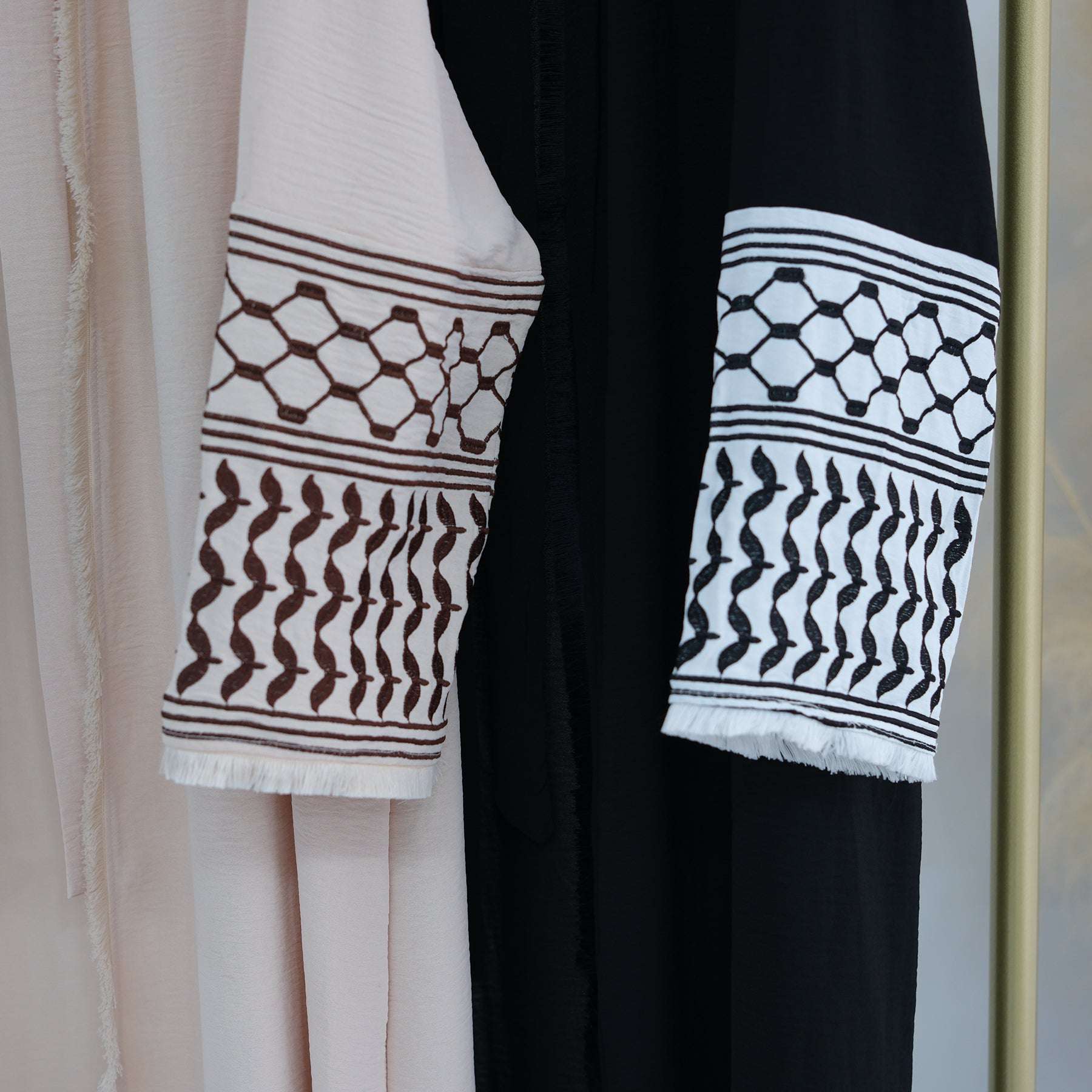 Embroidery Cardigan Women Islamic Clothing High Quality Trend Abaya Palestinian image 7