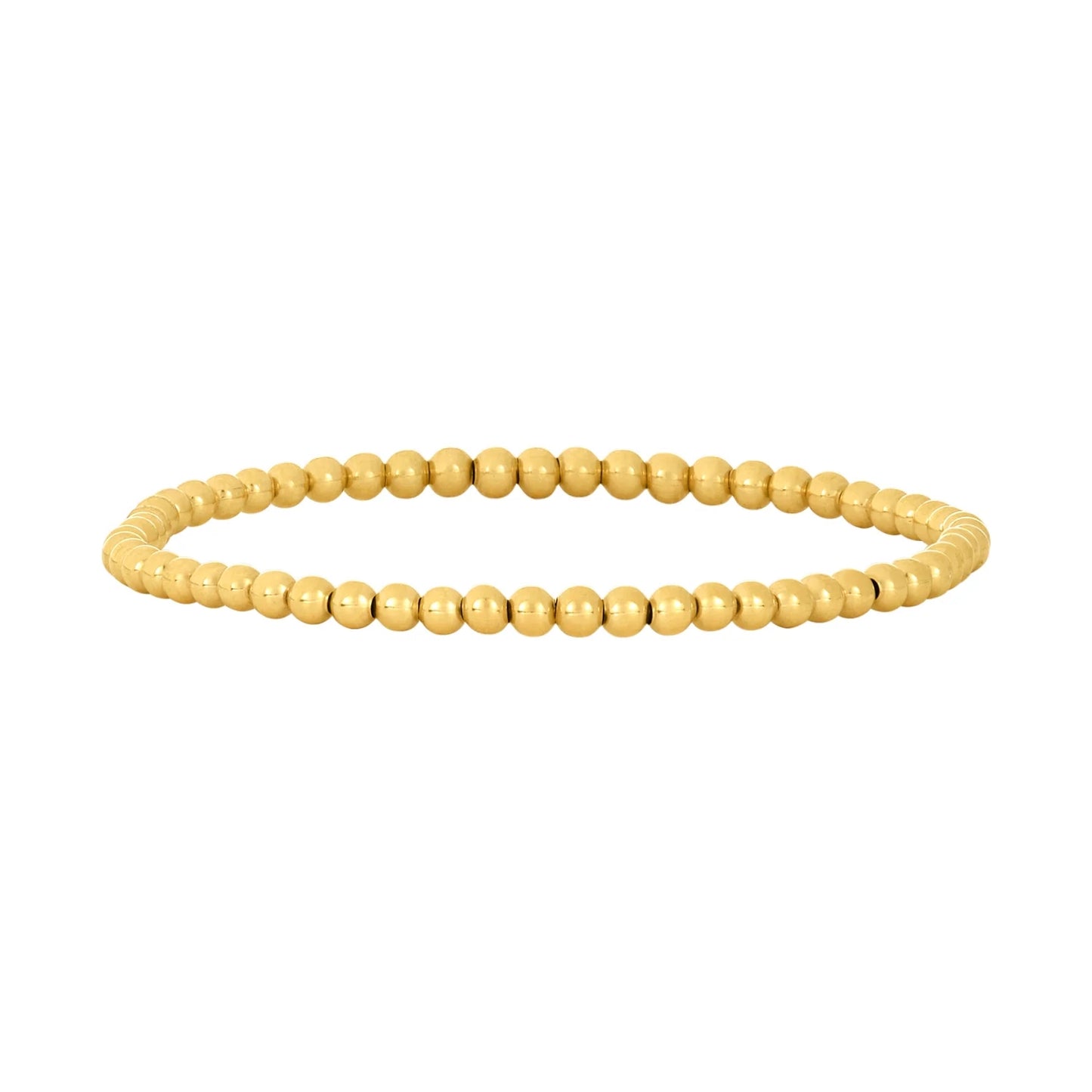 KKBEAD Gold Plated Beads Bracelet  for Women Stretch Bracelets Copper Beads 18 image 6