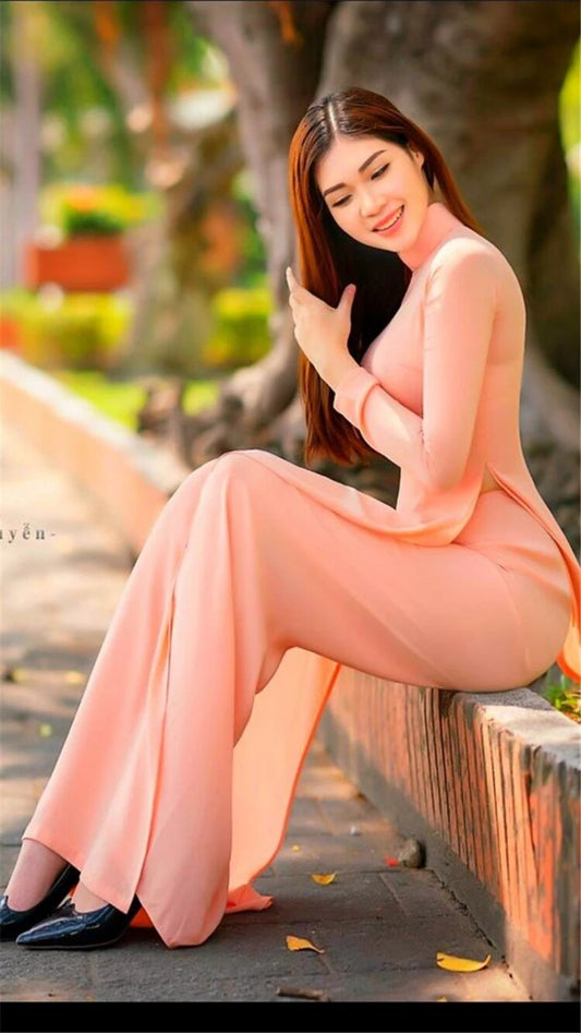 Customized aodai vietnam clothing cheongsam aodai vietnam dress vietnamese trad image 0