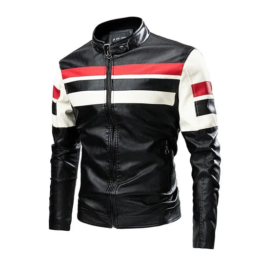 2024 Spring Men Zipper Jacket High Quality Male Jacket Multi Pocket Casual Moto image 0