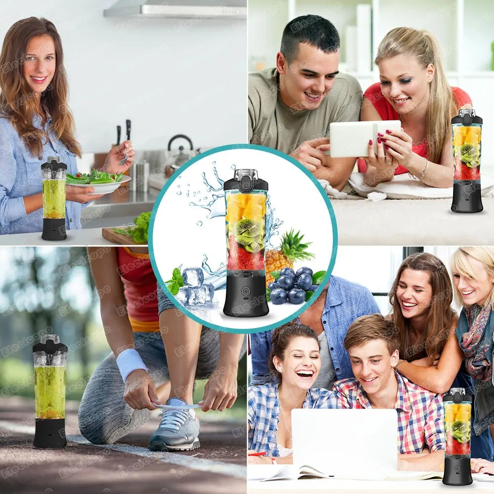 Elecicopo 240W Portable smoothie blender usb rechargeable mini mixer juicer cup image 12