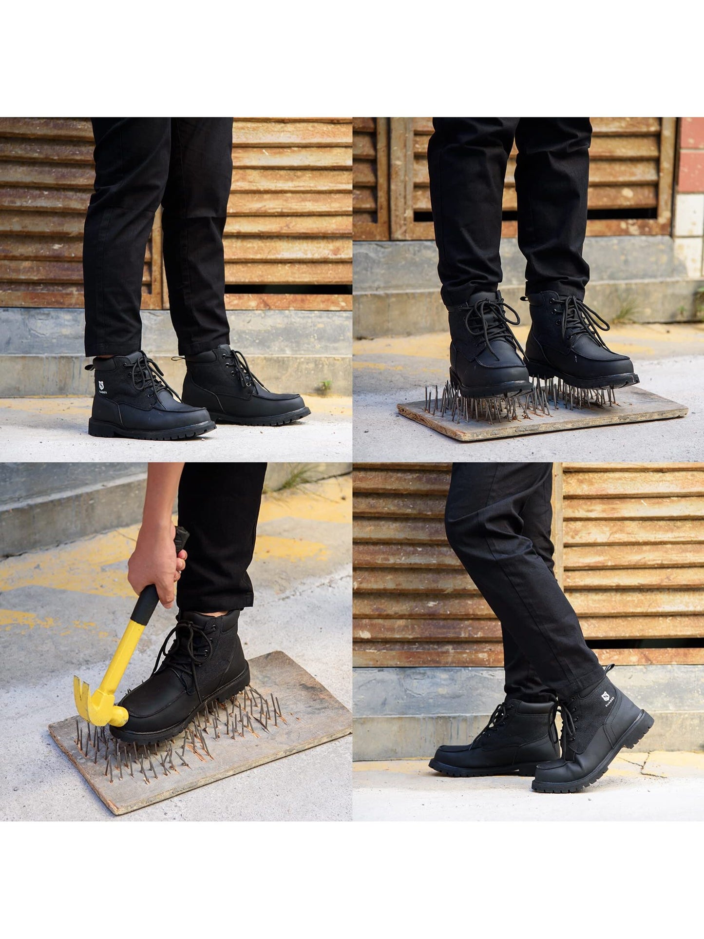 SUADEX Steel Toe Boots for Men Women Waterproof Indestructible Work Safety Boot image 6