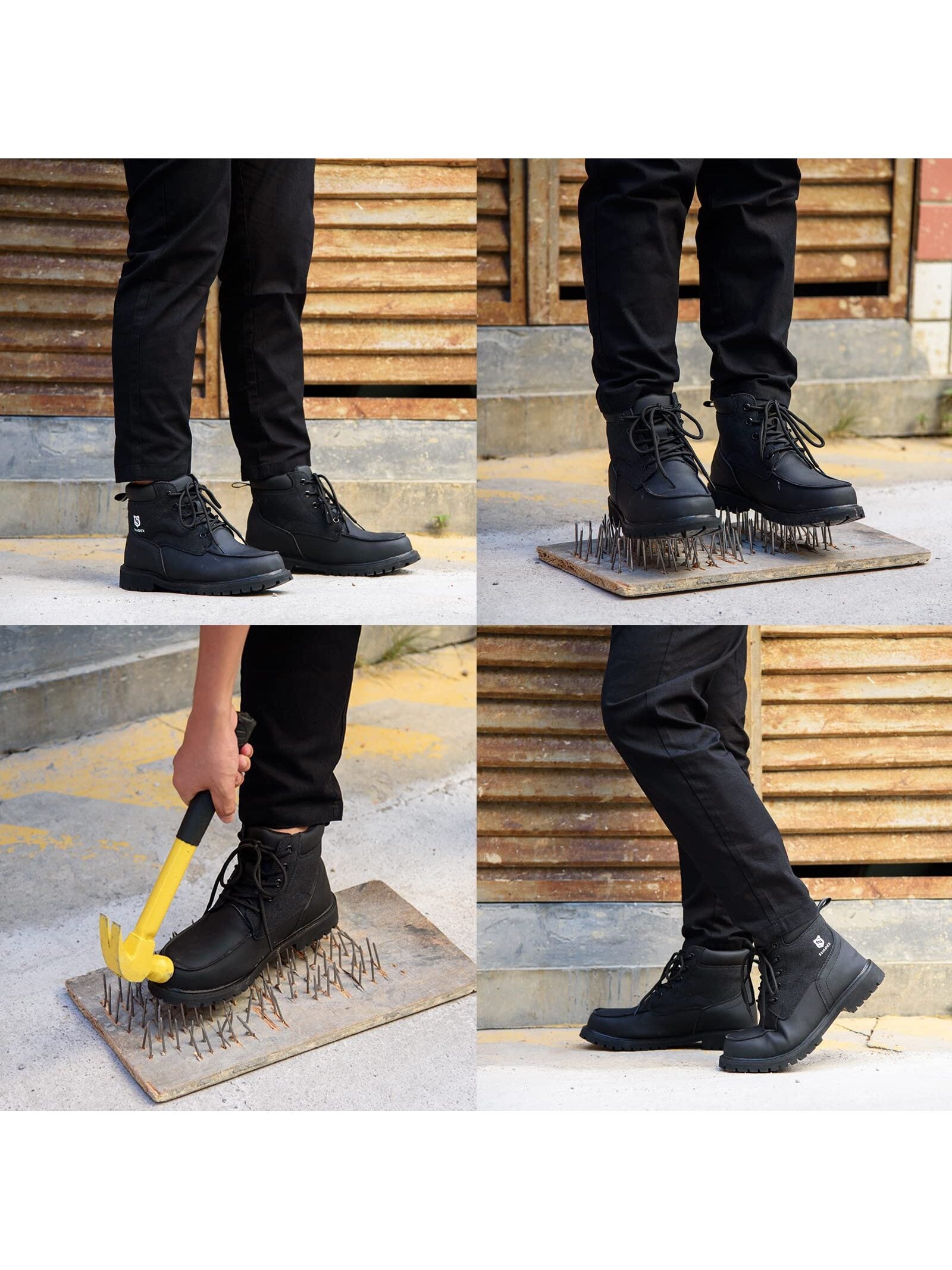 SUADEX Steel Toe Boots for Men Women Waterproof Indestructible Work Safety Boot image 6