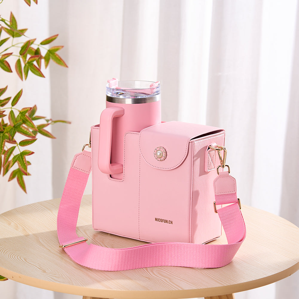 Water cup bag pink suitable for stanley image 2
