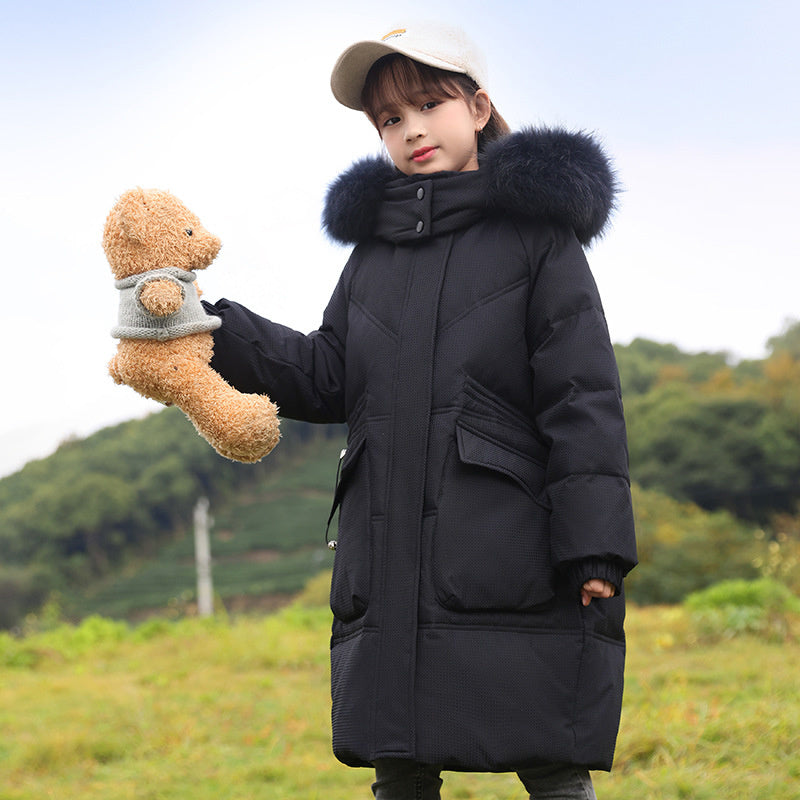 2024 Winter warm Down jacket kids toddler girl clothes Girls clothing Thicken P image 1
