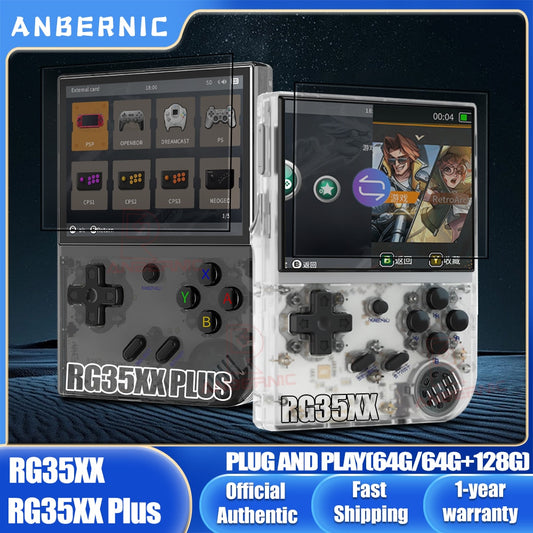 ANBERNIC RG35XX/RG35XX PLUS Handheld Game Player  3.5¬³ IPS 640*480 Screen Porta image 0