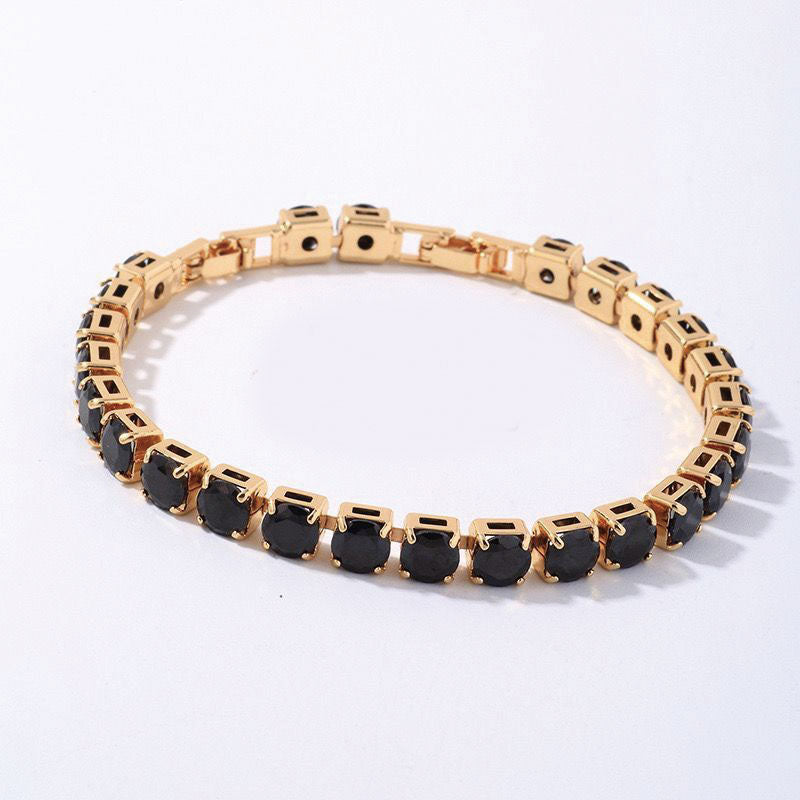 MxGxFam ( 20 cm x 6 mm ) Promotion Gold Plated 18 k Multiple Colors Powder Zirc image 18