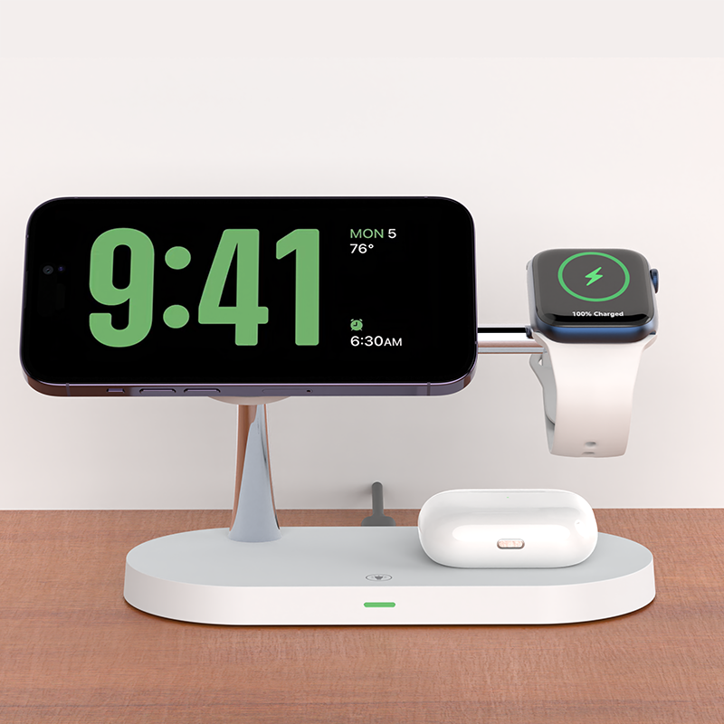 3 in 1 macsafe Wireless Charger For iPhone 14 13 12 Pro Max for Apple Watch 8 7 image 1