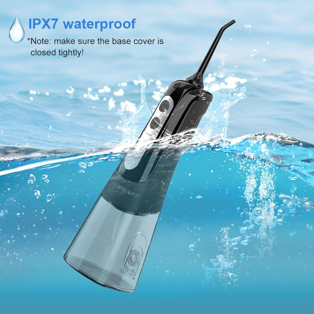 INSMART Oral Irrigator Dental Water Flosser Teeth Whitening Waterproof Portable image 8