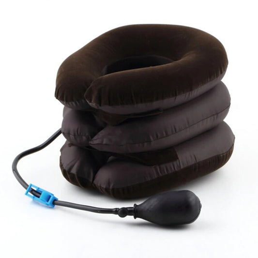 3 Layers Neck Massager Corrector Collar Relief Air Inflatable Cervical Vertebra image 0