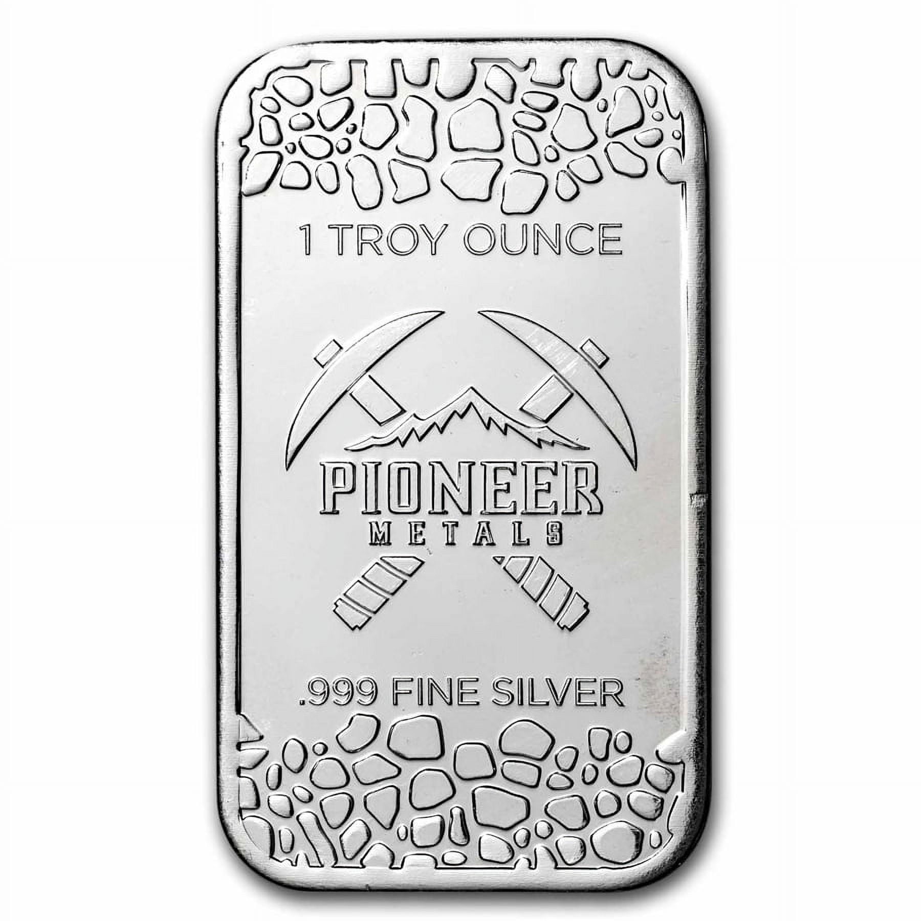 1 oz Silver Bar - Pioneer Metals image 1
