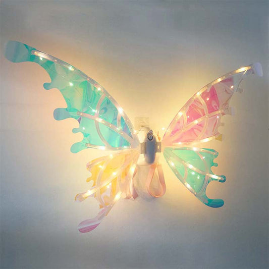 R01 Elf Wings Costume Electric Wings For Kids Happy Birthday Party Decorations image 0