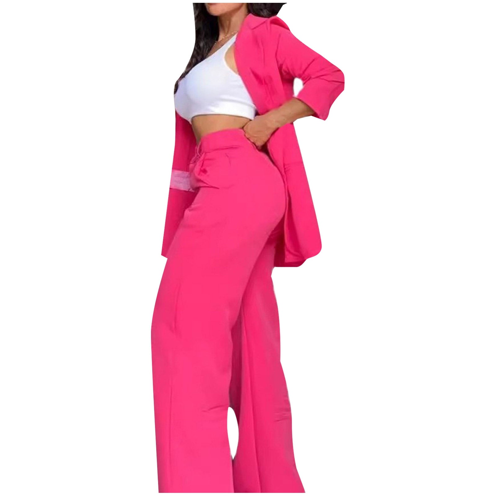 Women's Elegant Suits 2025 Spring/Autumn Latest Elegant Notched Collar Blazer L image 3