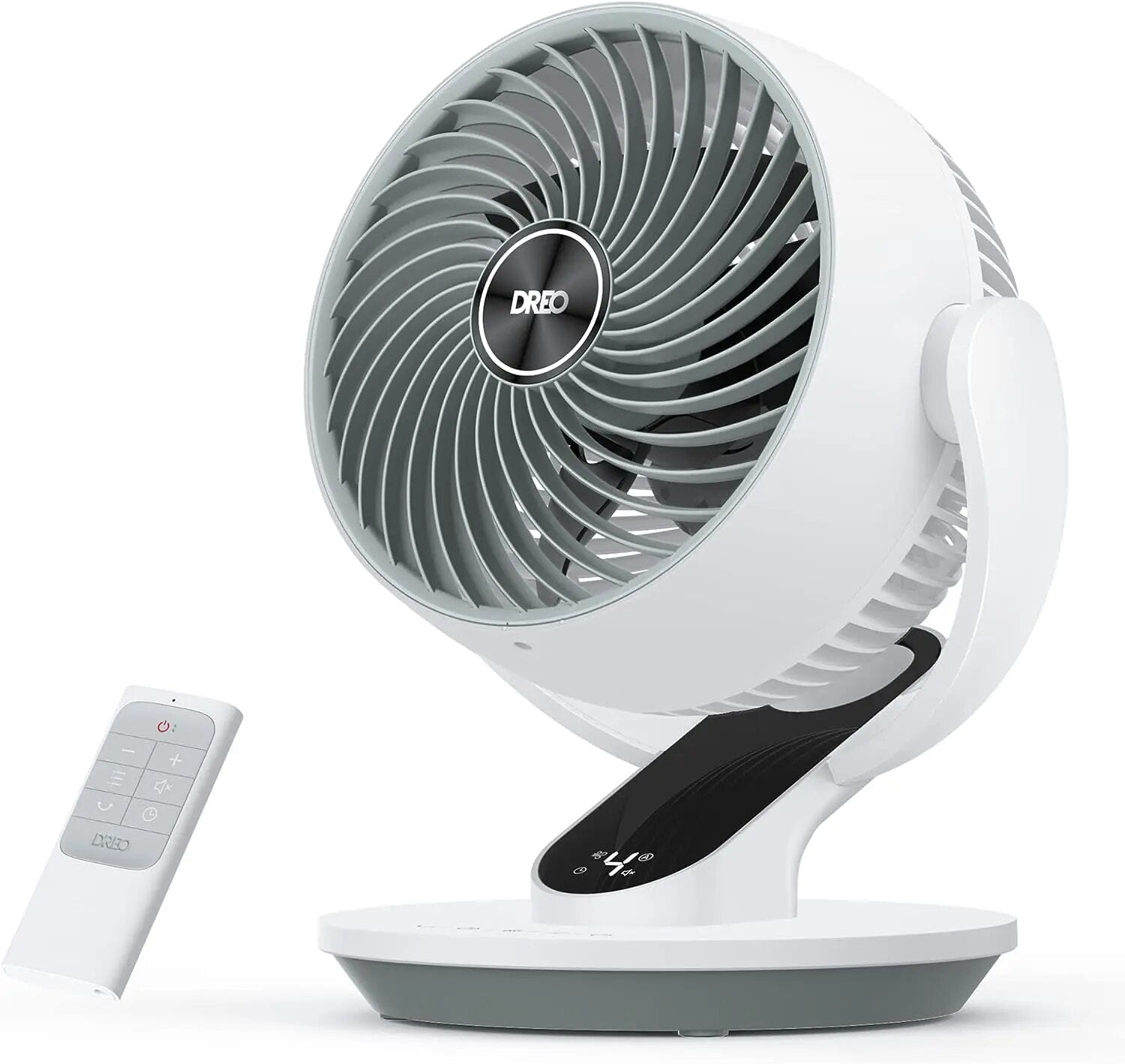 9 Inch Quiet Oscillating Floor Fan with Remote, Air Circulator Fan for Whole Ro image 4