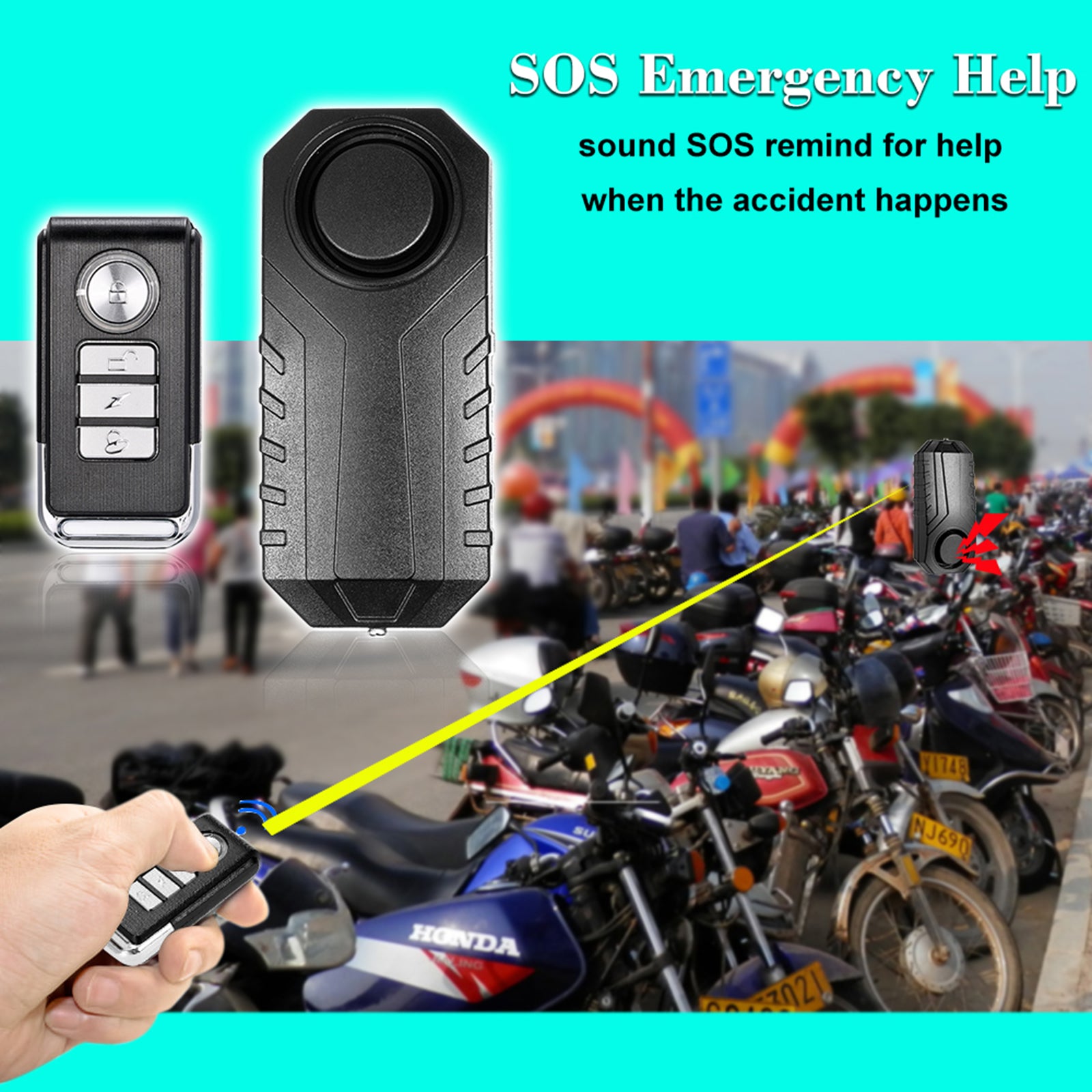 Bicycle/ Electric Tricycle/ Door/ Window Vibration Alarm Intelligent Anti-theft image 4