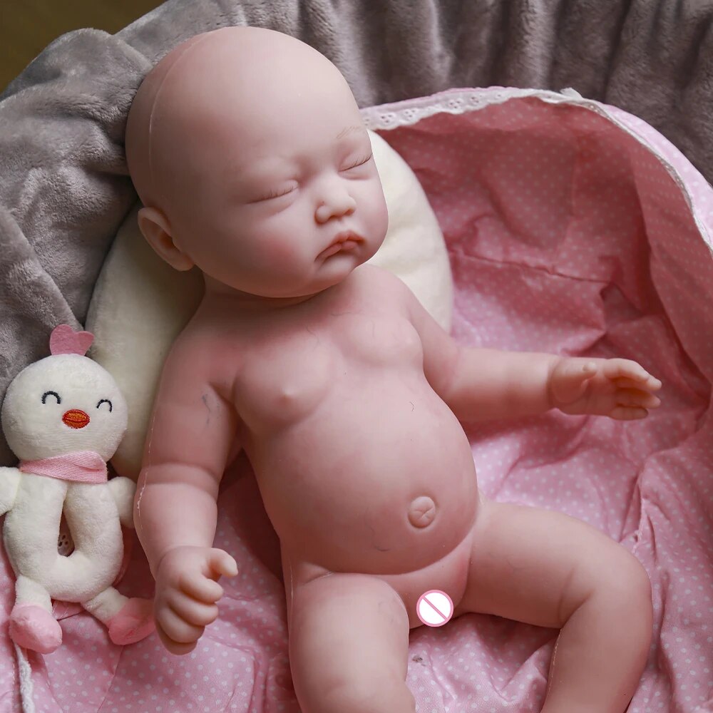 17.7 " Reborn Baby Doll Girl  Realistic Newborn Dolls Christmas Handmade Gifts image 3