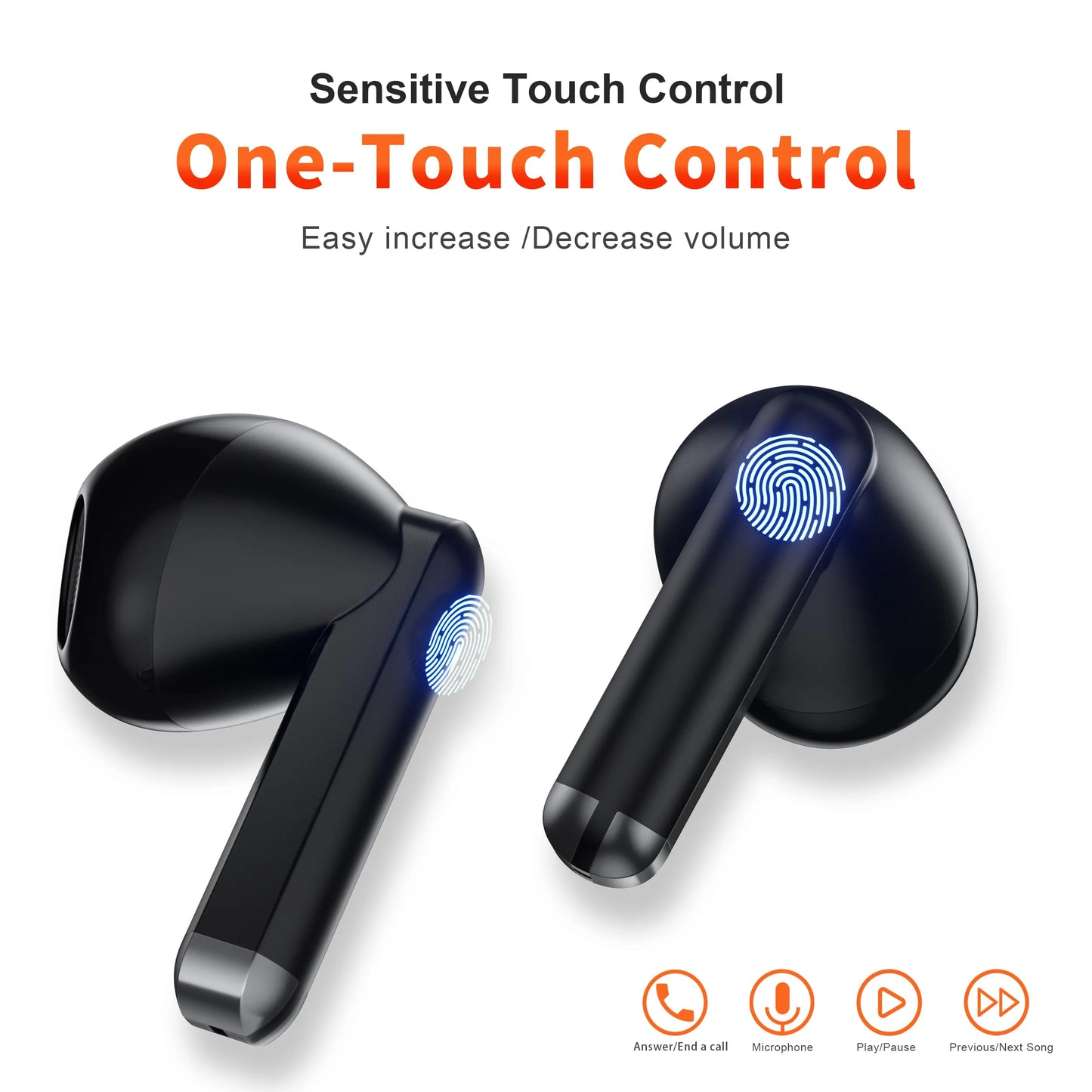 Wireless Headphones,QERE E28,NEW TWS Bluetooth 5.3,HD Microphone,HIFI Earphones image 4