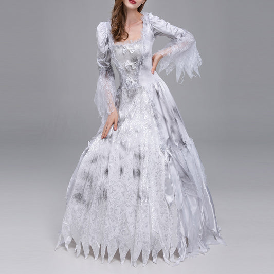 Halloween Wedding Dress Costume Zombie Bride Cosplay Dress Ghost Bride Cosplay  image 0