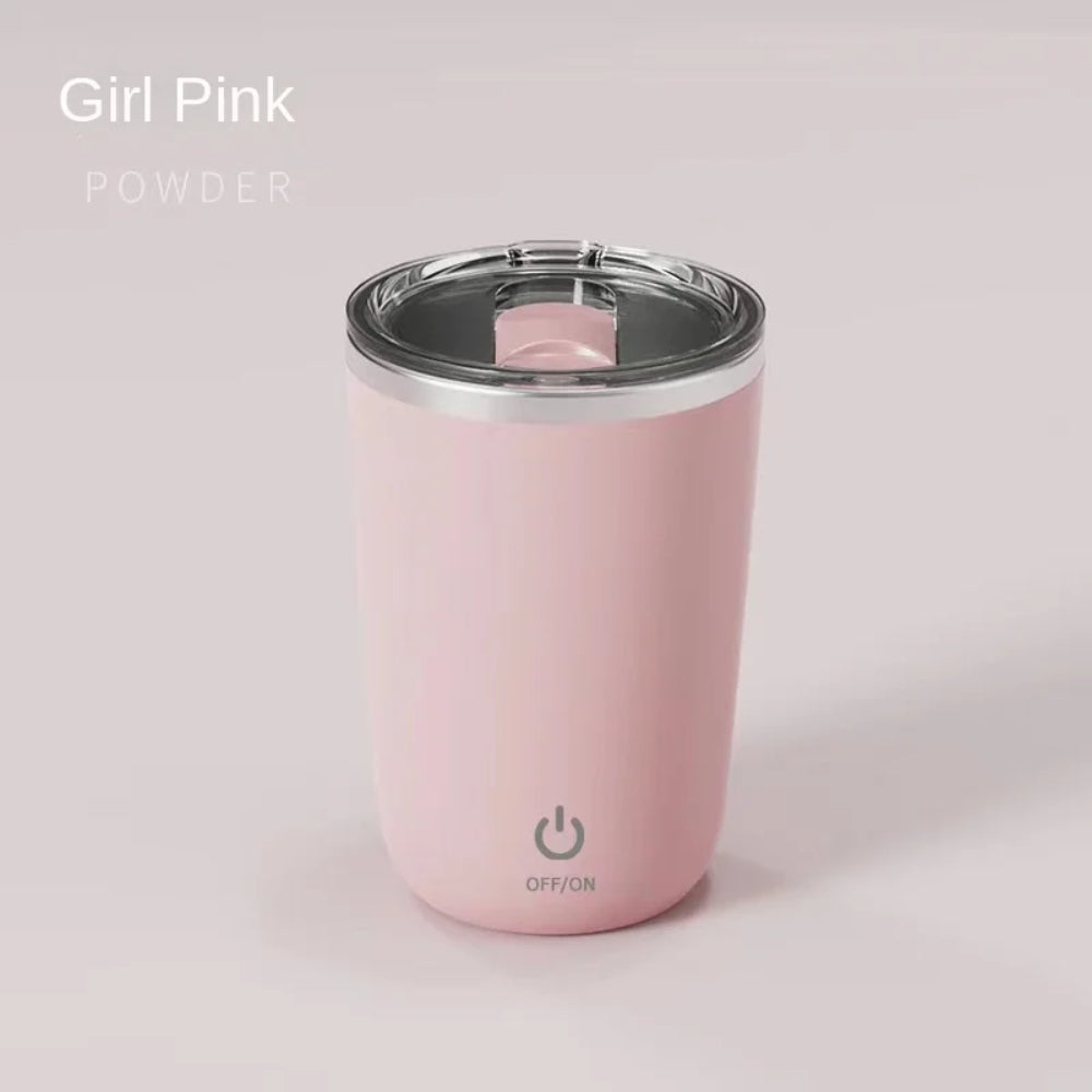 Self Stirring Coffee Mug 2 Pieces Rotating Home Office Travel Stirring Mug Auto image 0
