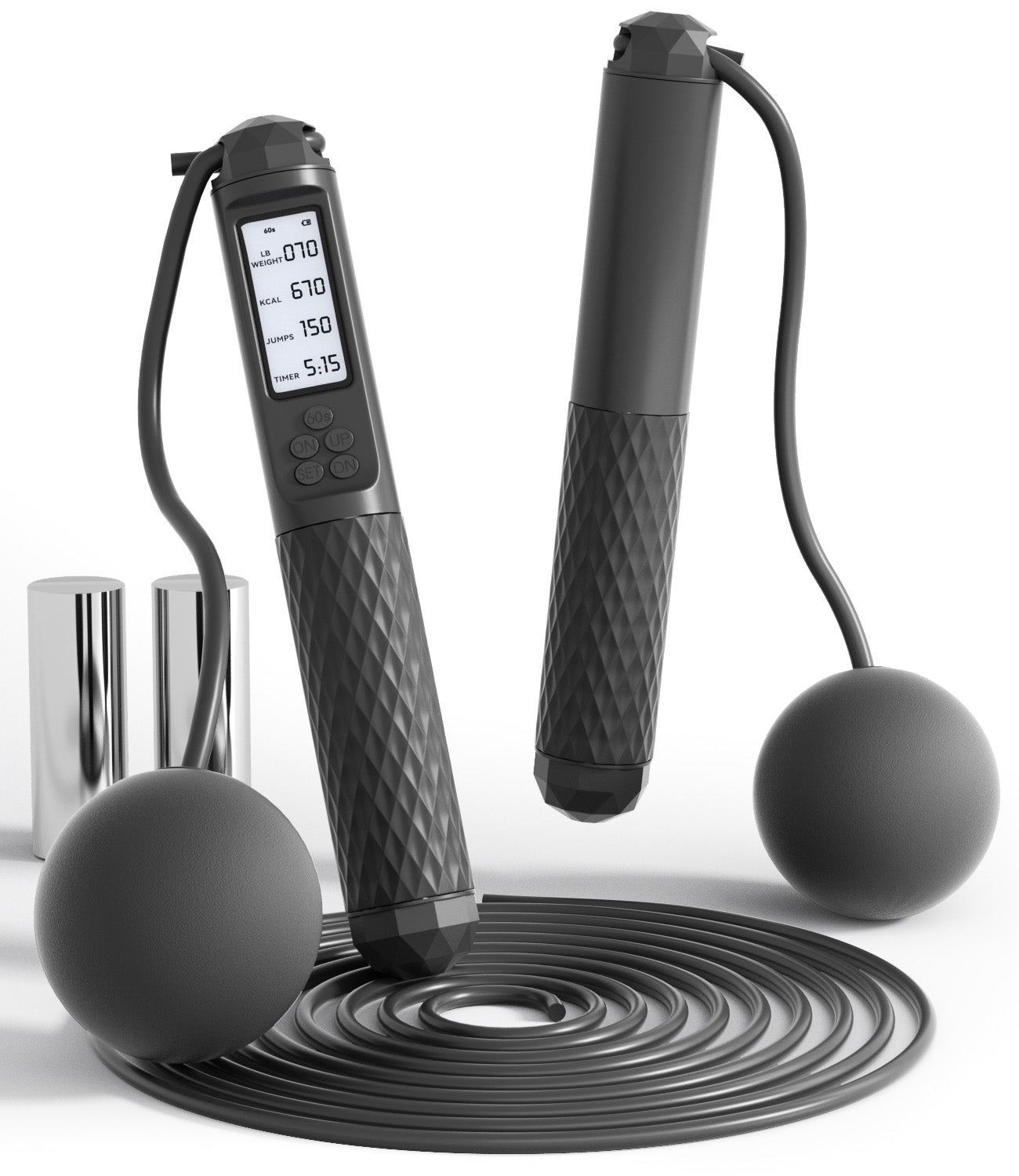 Counting Jump Rope ball Steel PVC Skipping Rope Exercise Adjustable Cordless ju image 0